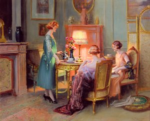 Tè alla luce della lampada